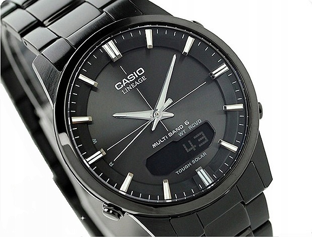 Pánské Hodinky Casio LCW-M170DB-1AER Premium Solární Rádiově Řízené 40 mm