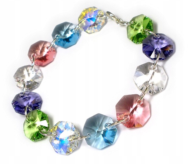 Náramek Krystaly 12 barev