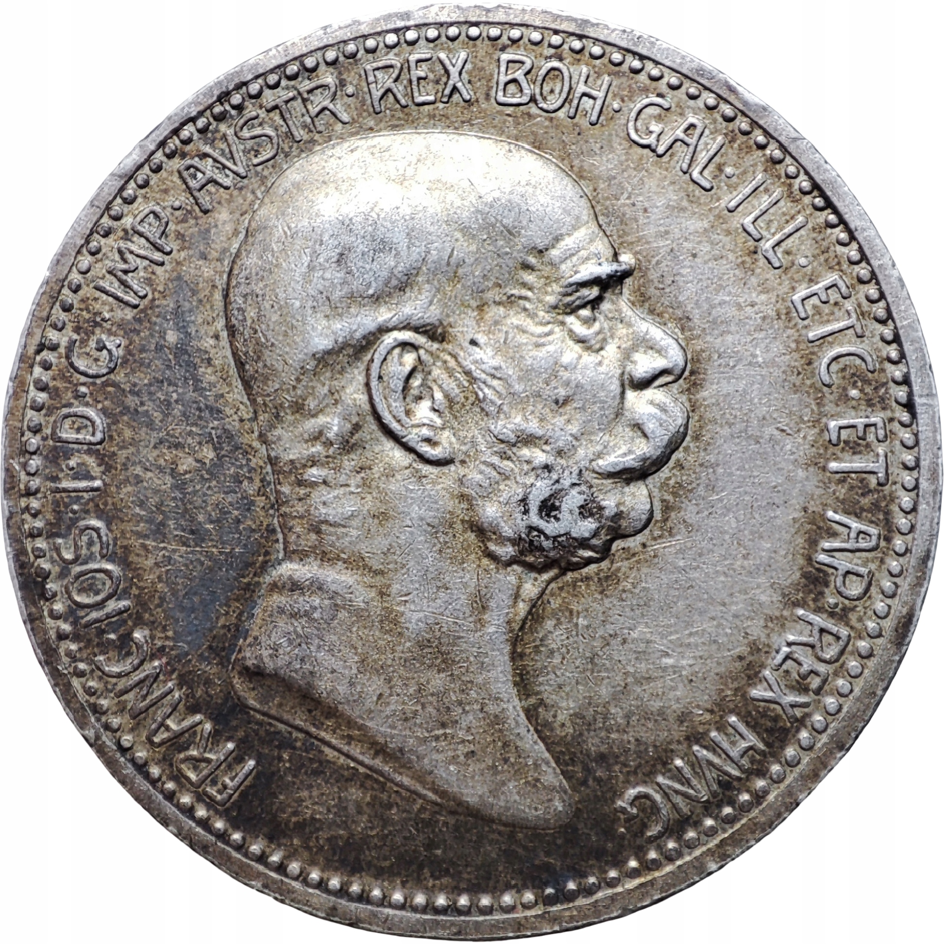 Austria, Franciszek Józef I, 1 korona 1908 SREBRO