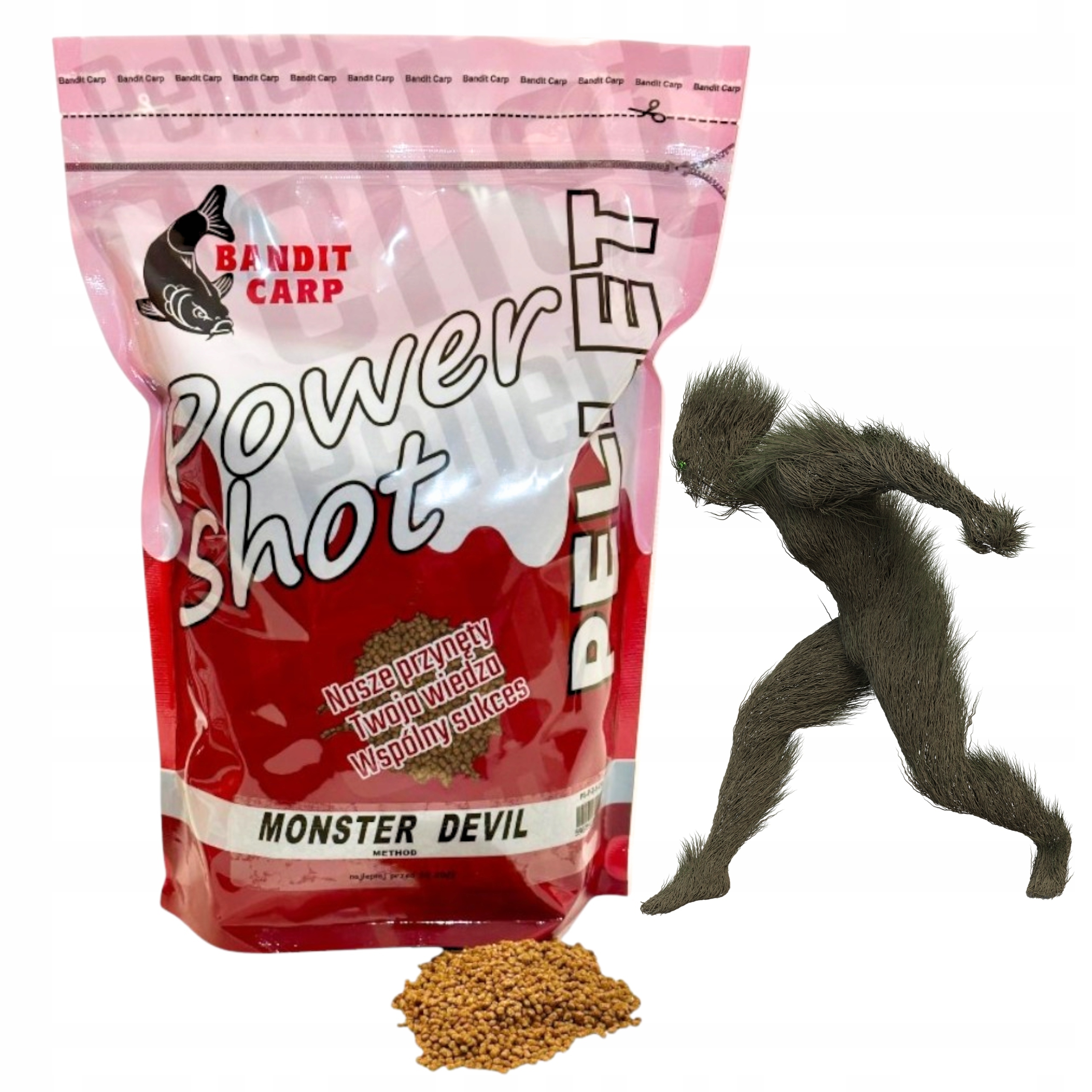 Pellet zanętowy 2mm do method feeder Monster Devil Bandit Carp na karpie