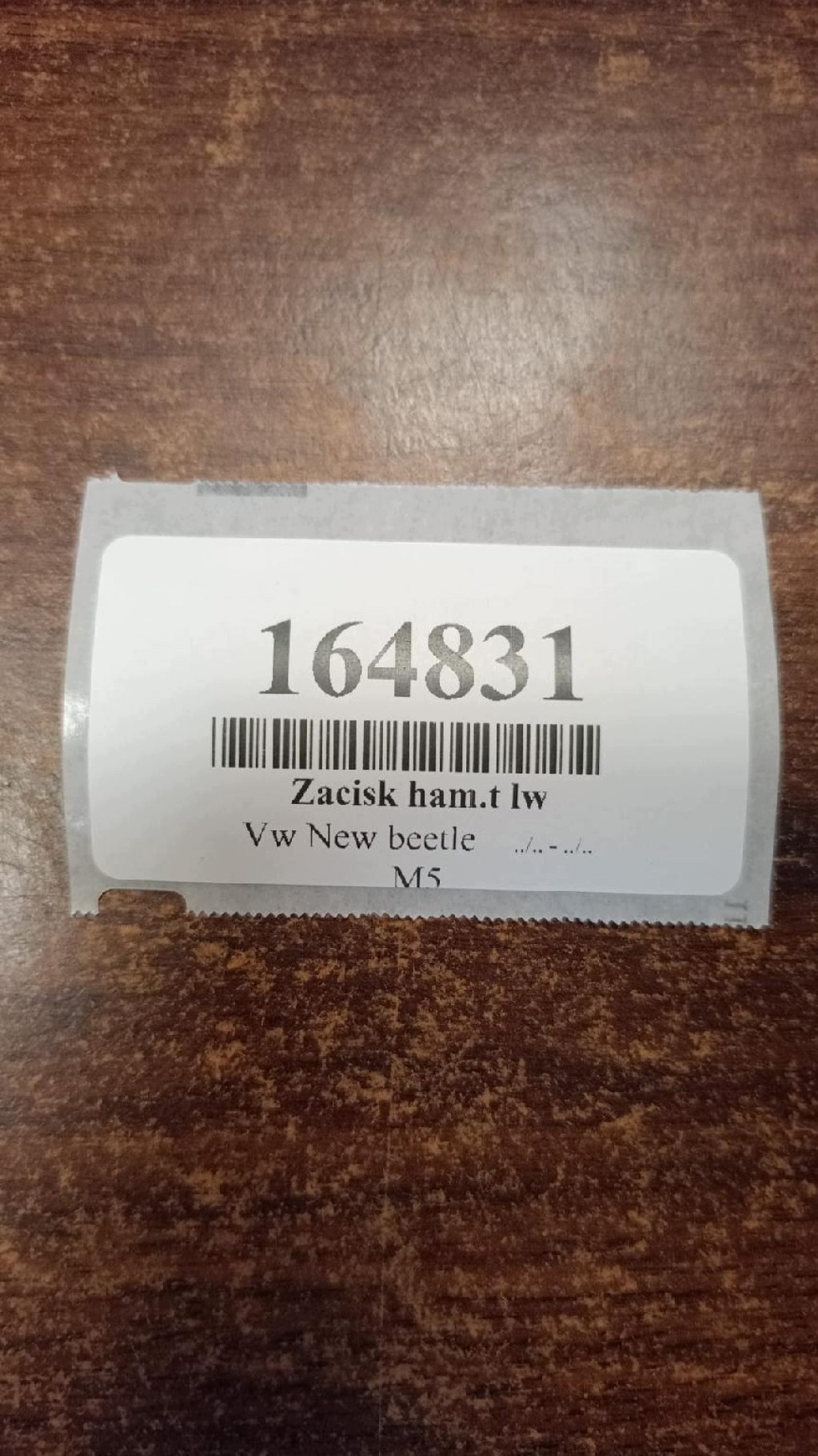 VW NEW BEETLE 1.9 TDI caliper brake left rear part