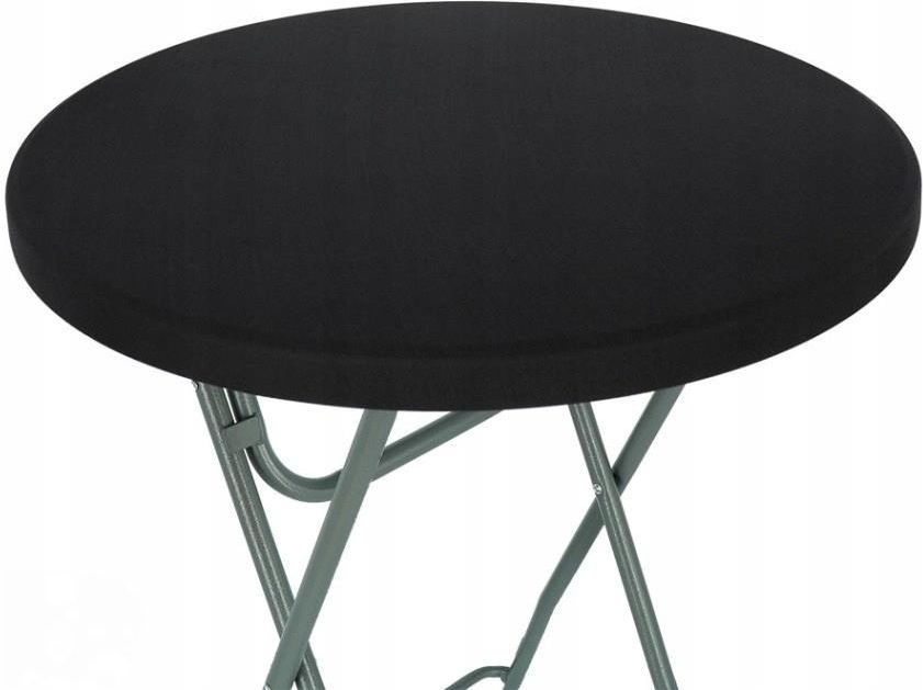 

Pokrowiec na blat na stół koktajlowy fi 80 ,czarny