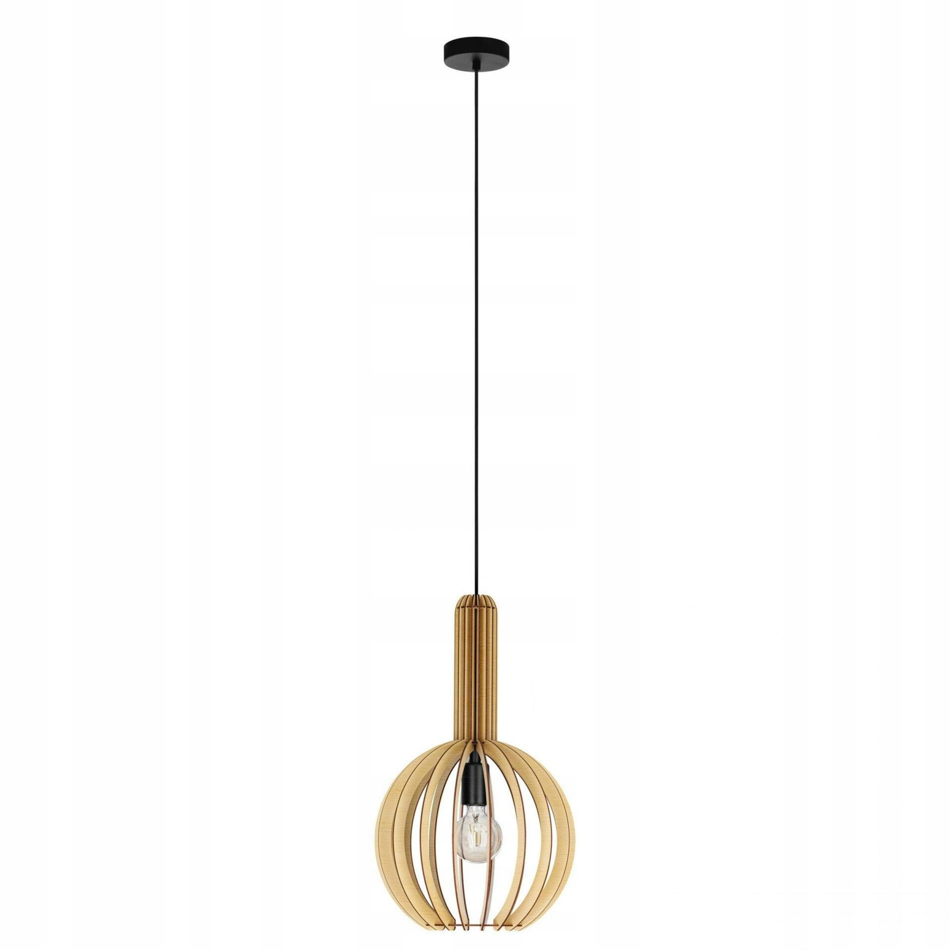 Závěsné svítidlo Eglo Velasco dřevo/ocel E27 40W hnědé 31cm