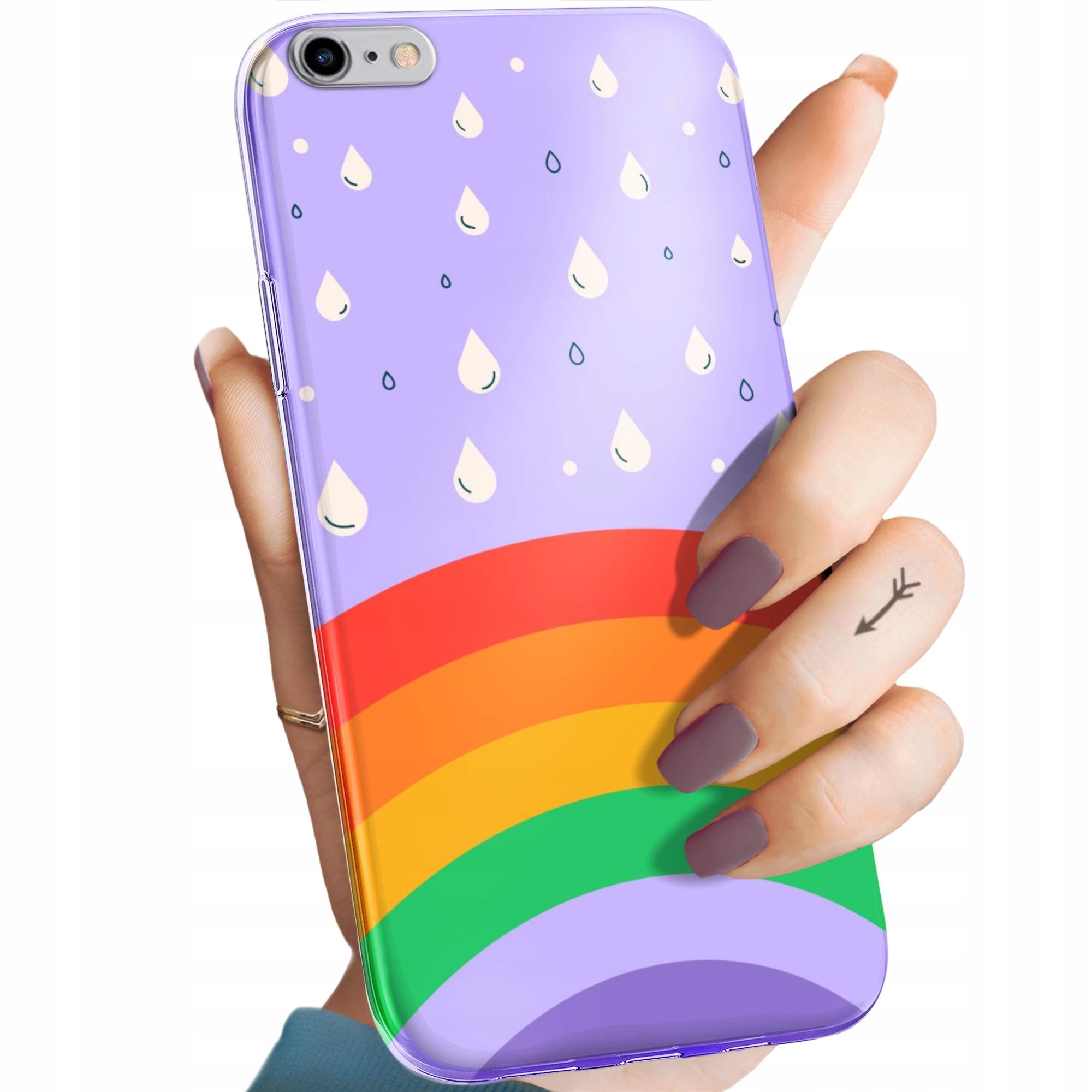 Etui Do Iphone 6 Plus 6S Plus Tęcza Rainbow Obudowa Pokrowiec Case