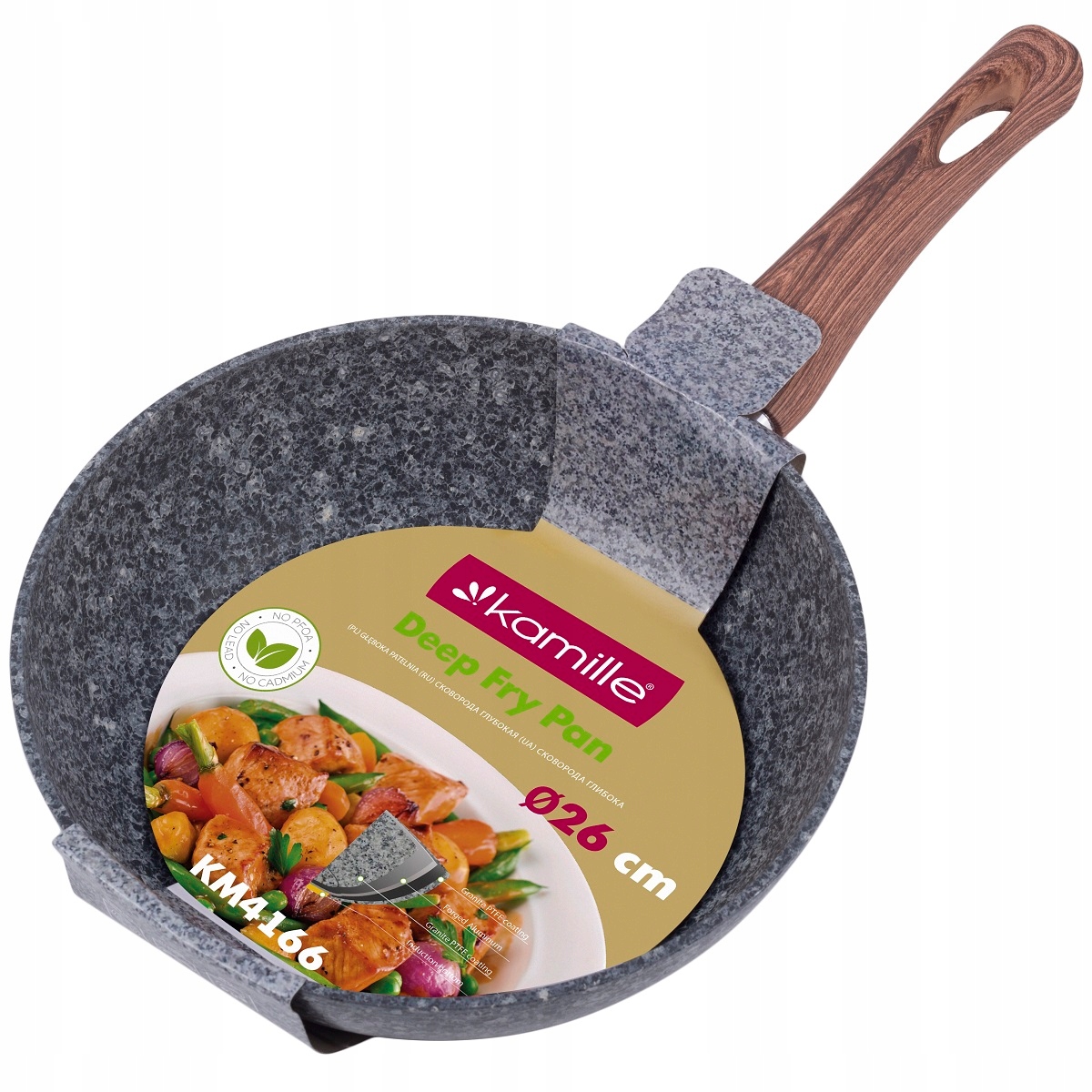 

Głęboka Patelnia Z Powłoką Granitową 26CM Indukcja