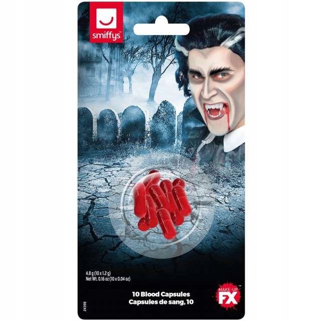 

Sztuczna Krew w kapsułkach Wampir Halloween