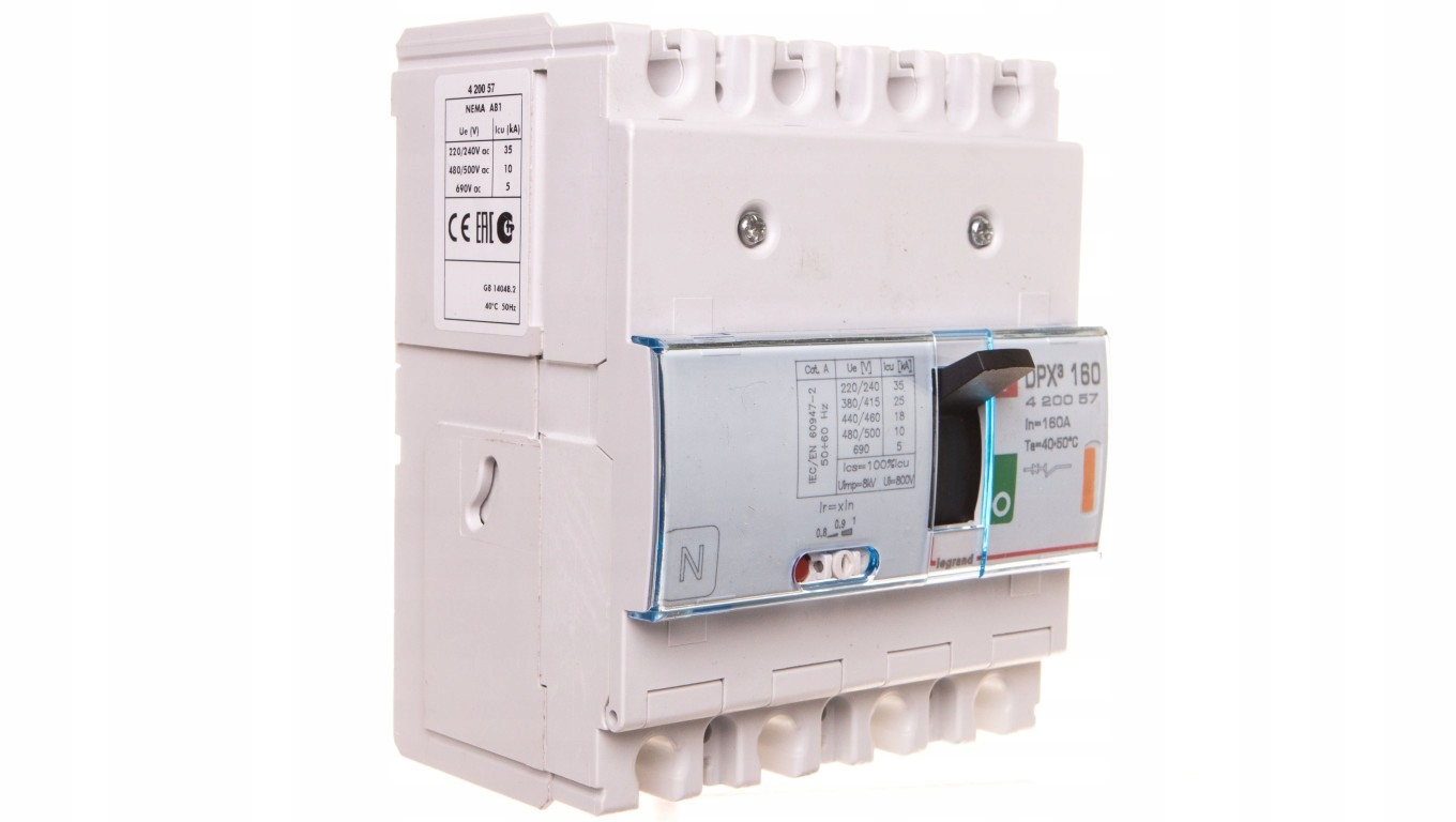 Wyłącznik Mocy 160A 4P 25kA Legrand DPX3 160 Zwarciowy Bezpiecznik 420057