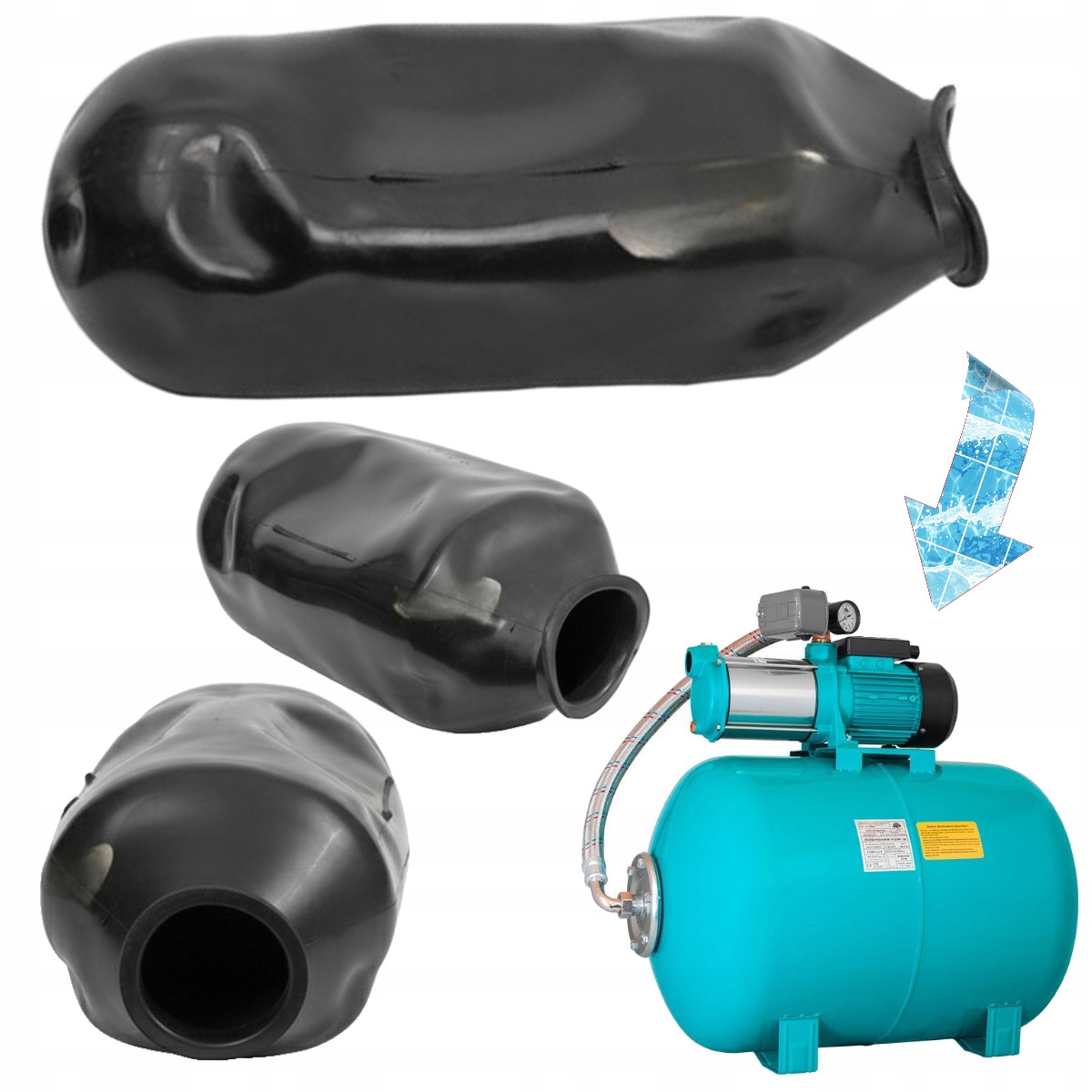 Membrána membránová guma na hydrofor Mh 1300 Inox Premium 100L Omnigena