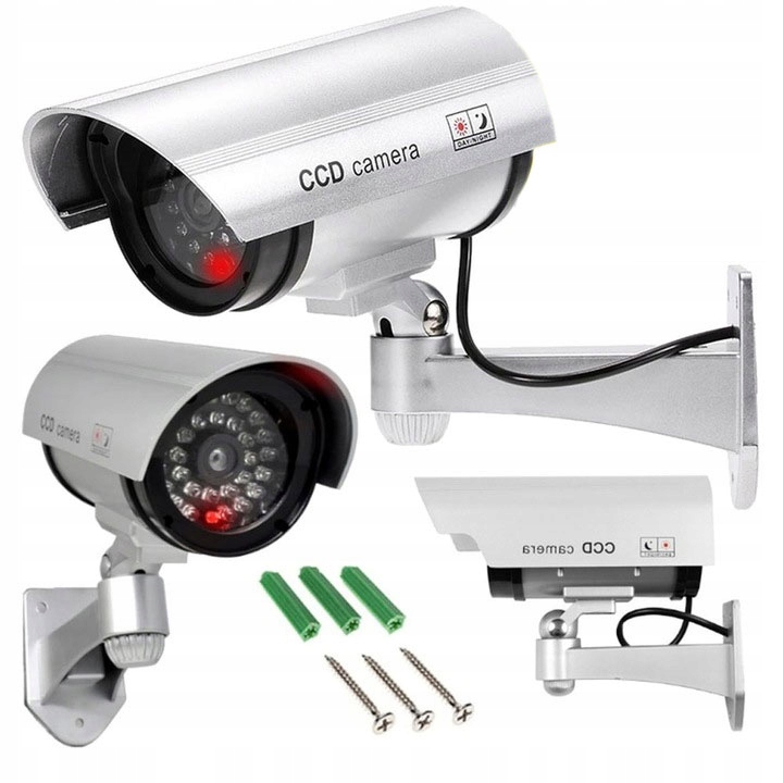 KAMERA ATRAPA IR LED MONITORING KAMERA ZEWNĘTRZNA ŚCIENNA Z DIODĄ MIGAJĄCA Model Brak