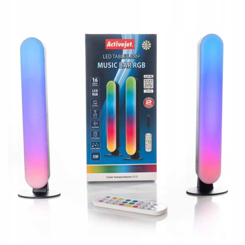 Zestaw 2 lamp LIGHT BAR RGB idealny prezent na Dzień Dziecka 24H Styl nowoczesny