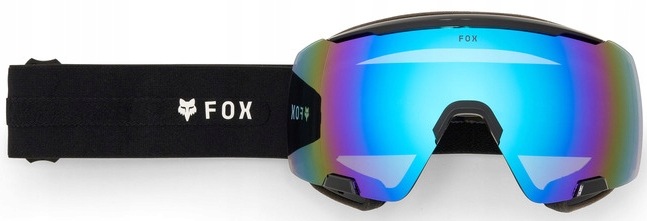 Gogle Fox Pure Vue Black Strap 2x Szyba: Blue Mirror Clear