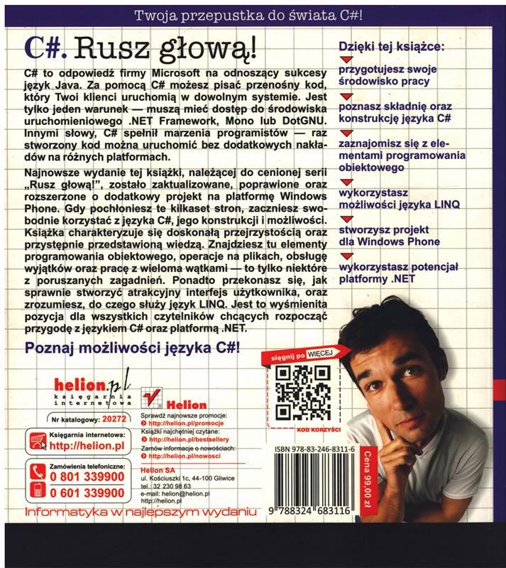 Jennifer Greene Andrew Stellman - RUSZ GŁOWĄ C# Gatunek Programowanie