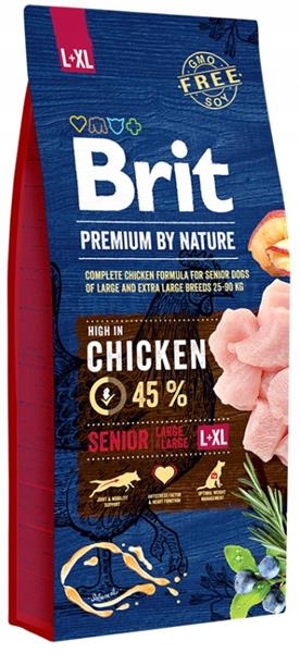 Levně Krmivo Brit Premium by Nature Senior L+XL 15kg
