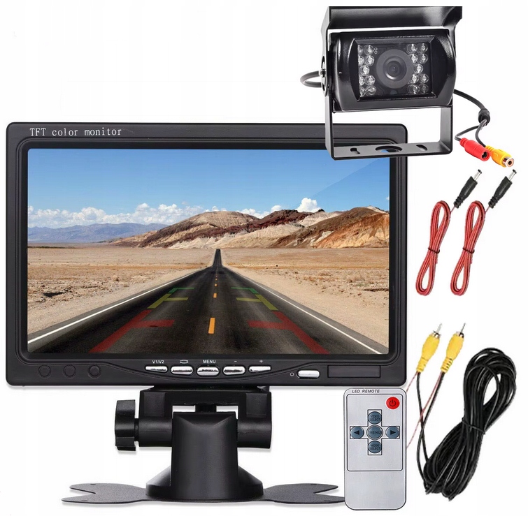 Cúvacia kamera s monitorom 7'' sada pre Tir Bus Traktor Kombajn |1764