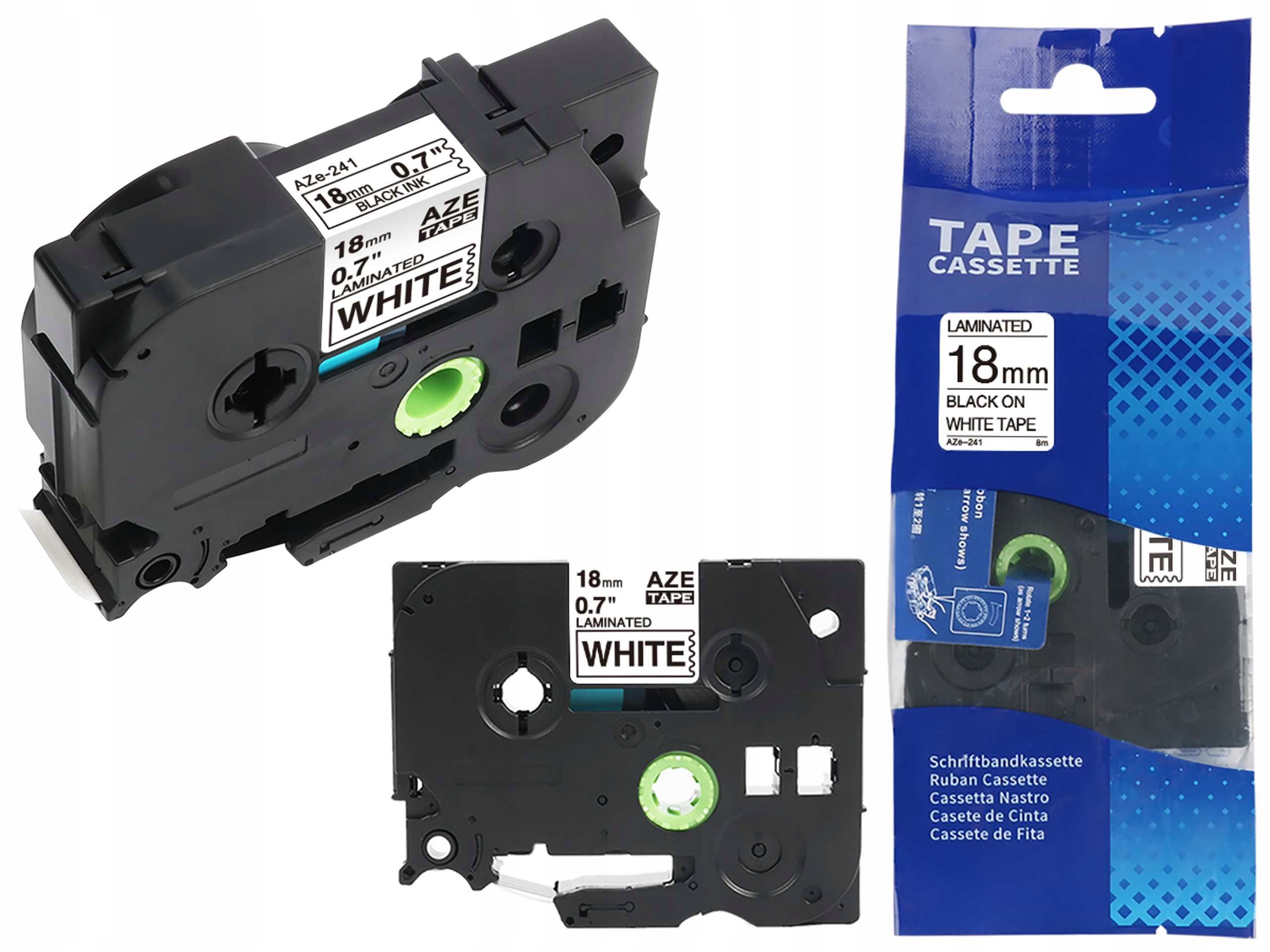 

Taśma Do Brother TZ-241 18MM 8M Biała TZe-241