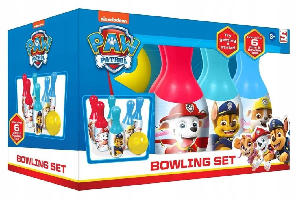 Kręgle PSI PATROL dla Dzieci ZESTAW Niebieski Marka Nickelodeon