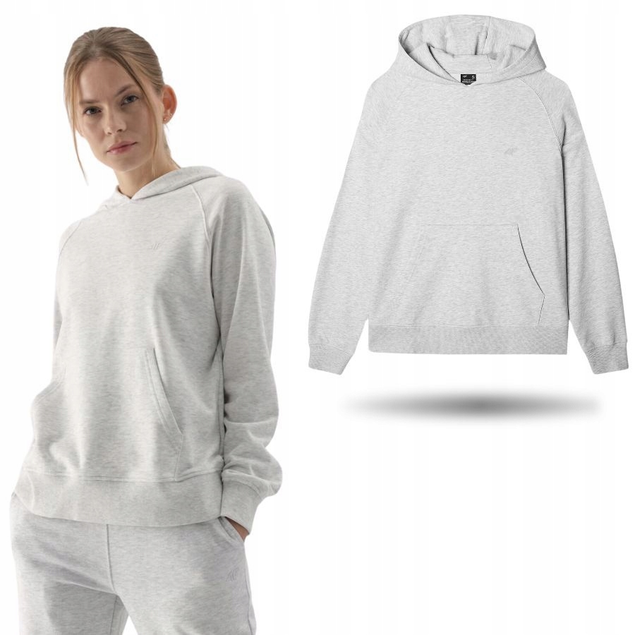 Bluza Damska 4F Dresowa Sportowa Ciepła Na Co Dzień