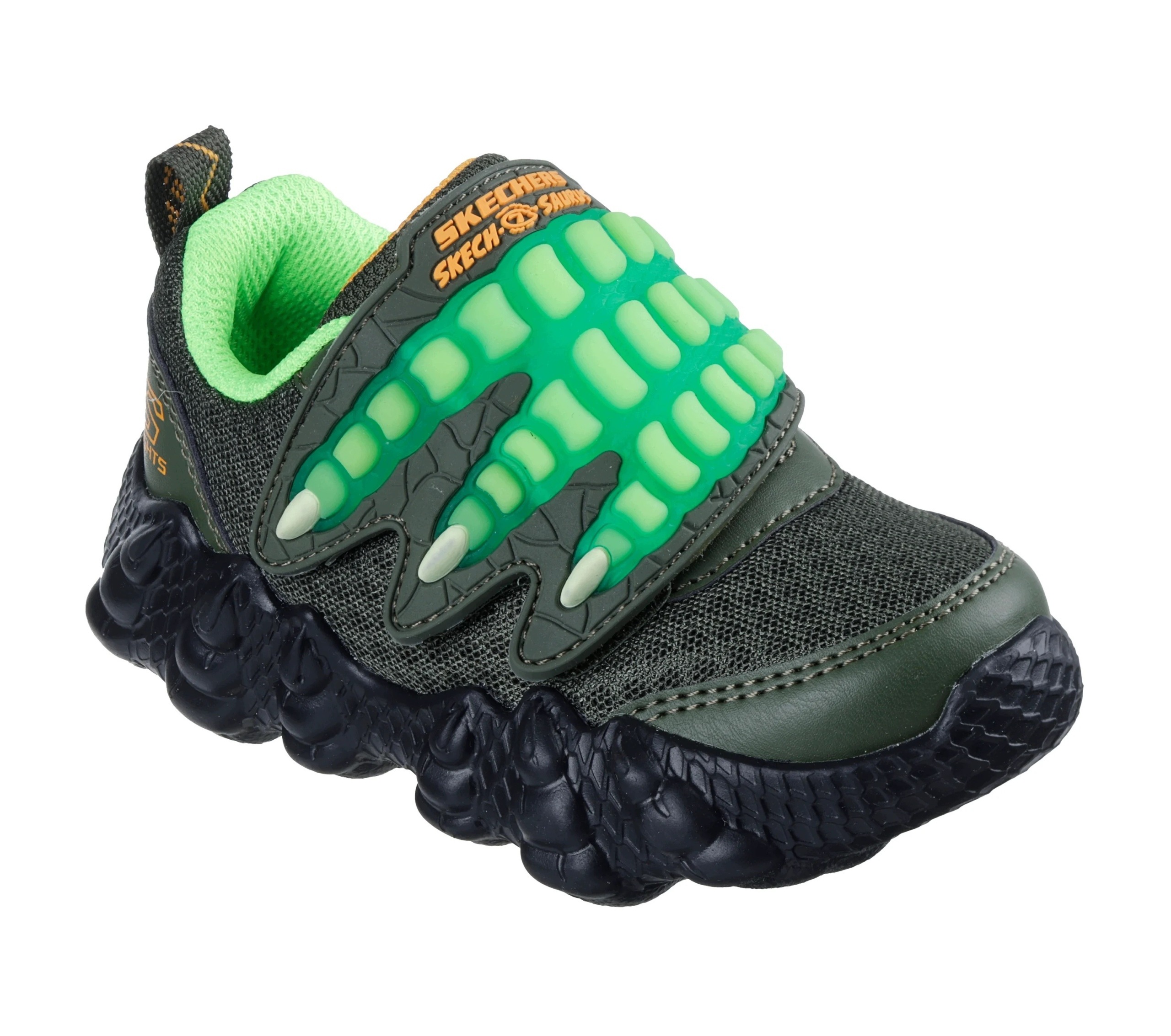 Buty dziecięce Skechers Skech-O-Saurus: Lil Saurus Claw Brights oliwkowe