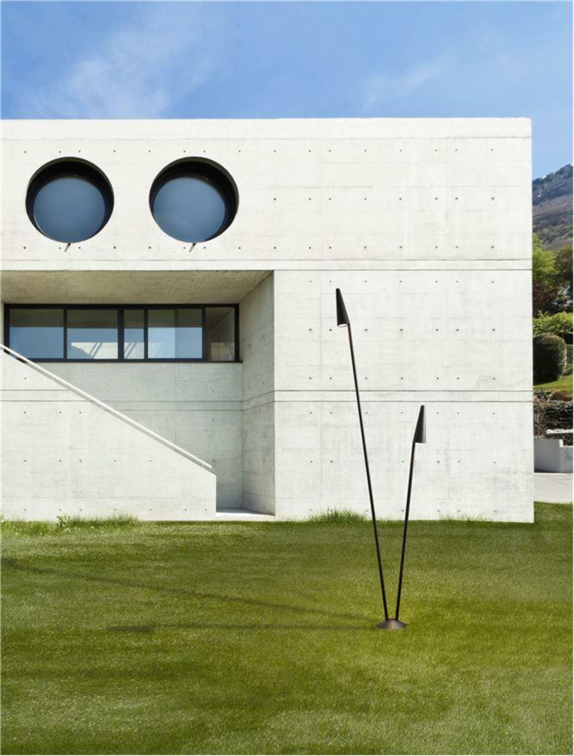 Nova Luce venkovní sloupkové svítidlo Mabel černý hliník a čiré sklo Led 17