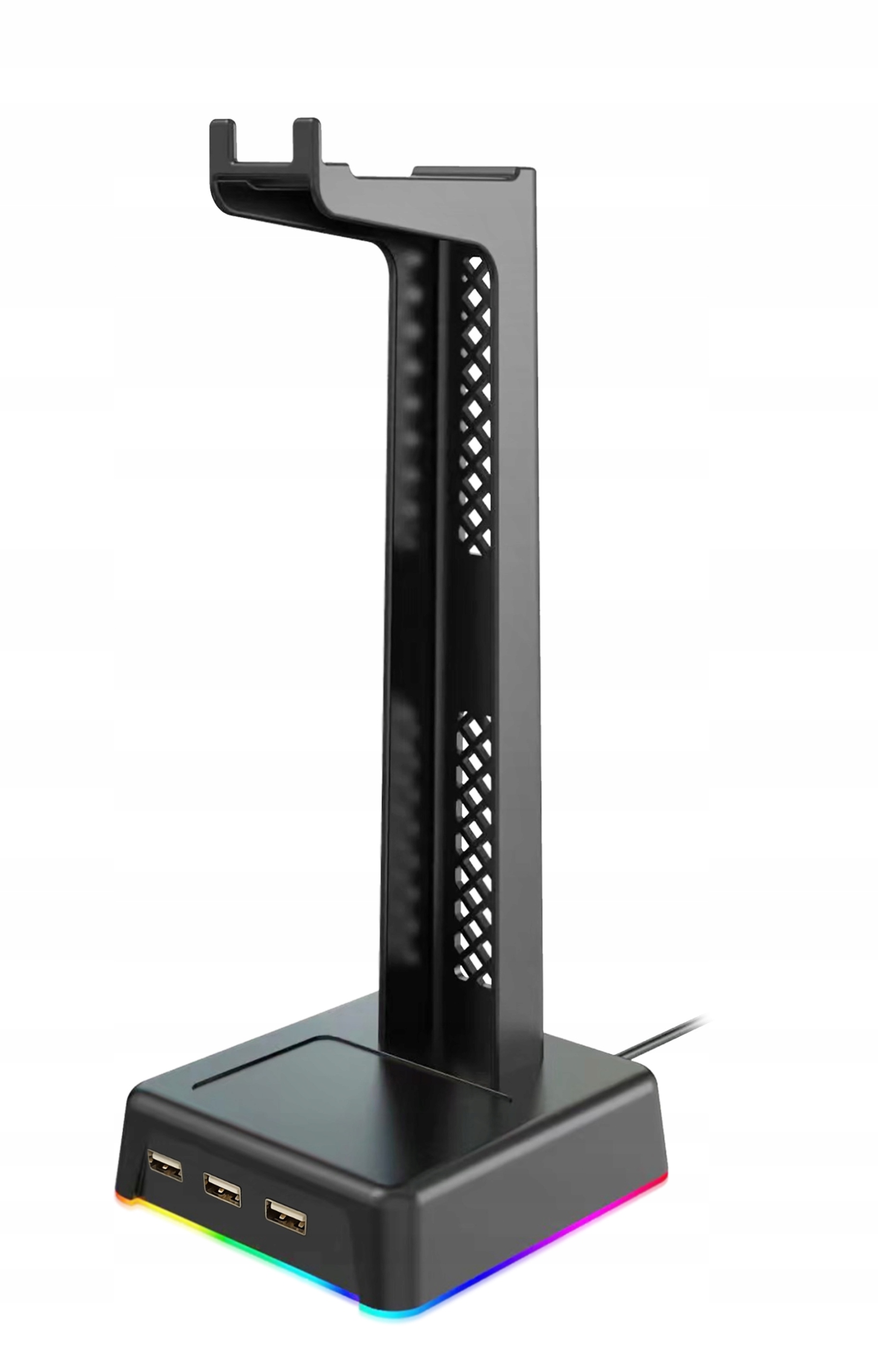 

Stojak na Słuchawki Podświetlenie Led Rgb Hub Usb