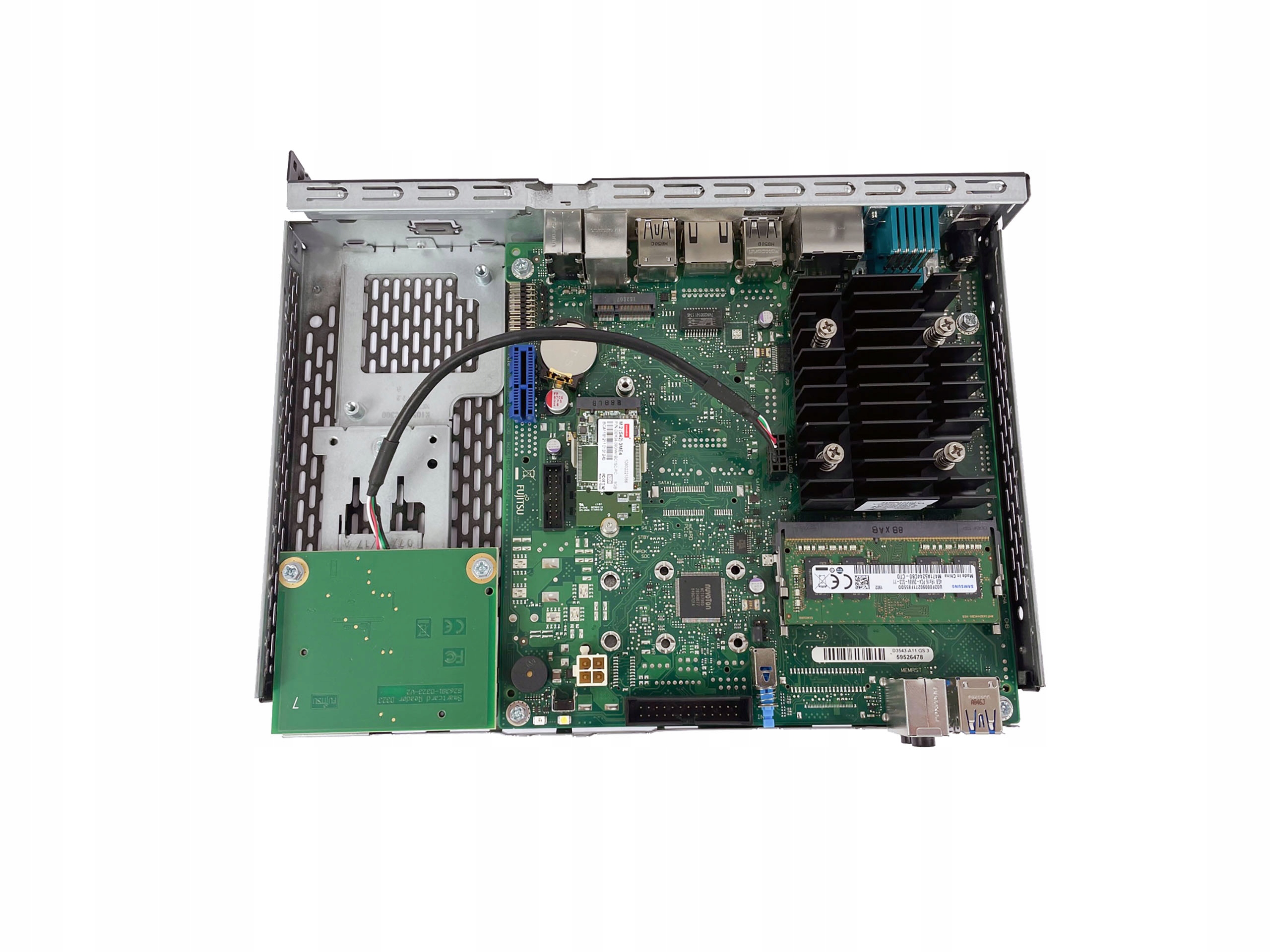 Fujitsu Futro S940 Pentium J5005 Quad Core 4GB RAM 8GB Flash + zasilacz Kolor czarny