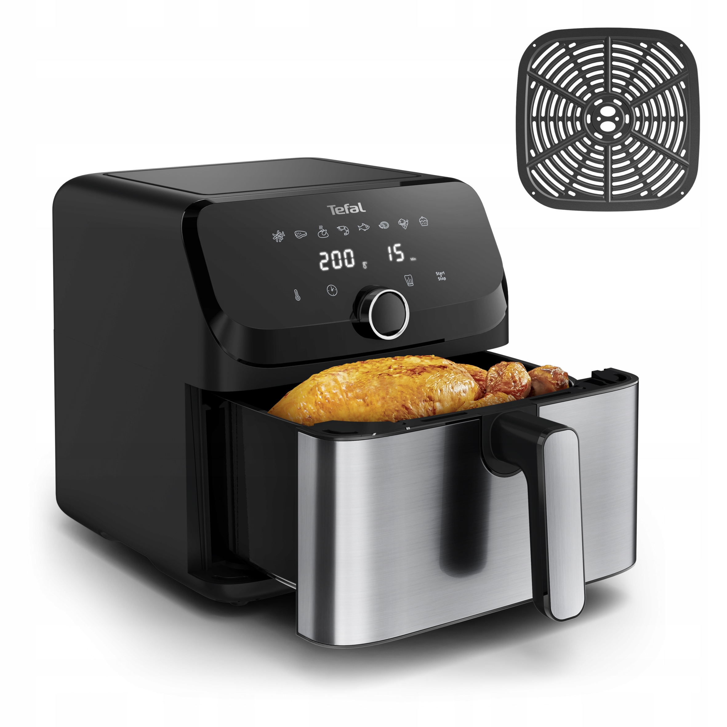 Frytkownica Beztłuszczowa Tefal EY855D10 Frytownica Air Fryer 7,5l Duża XL