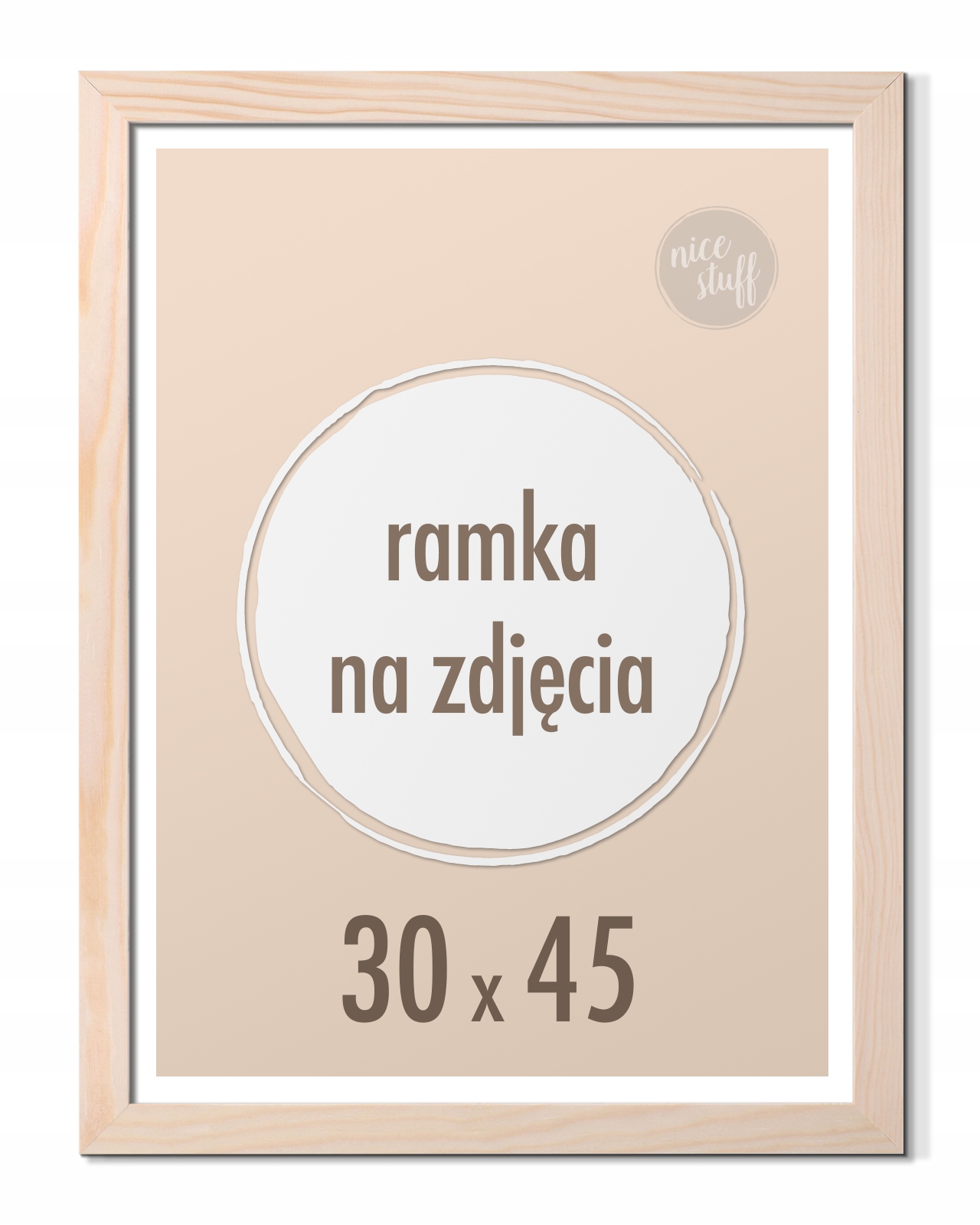 

Ramka na zdjęcia 30x45 cm sosnowa Ramki 45x30