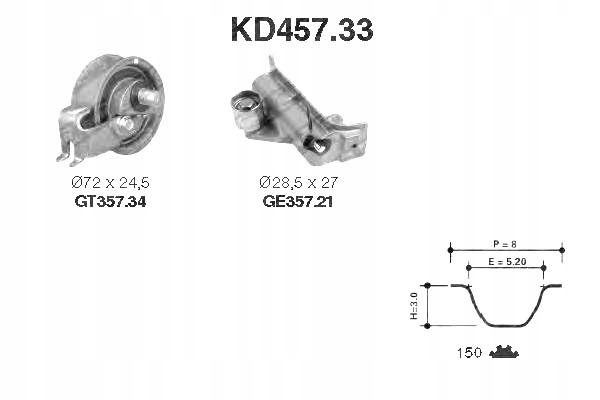Snr Sada Rozvodového Řemene Audi A3 A4 A6 Tt Seat Al