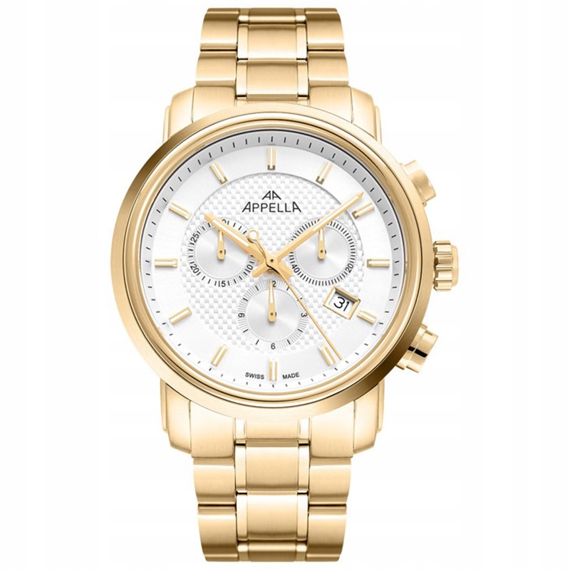 Pánské Hodinky Appella L70001.1113CH zlatý náramek