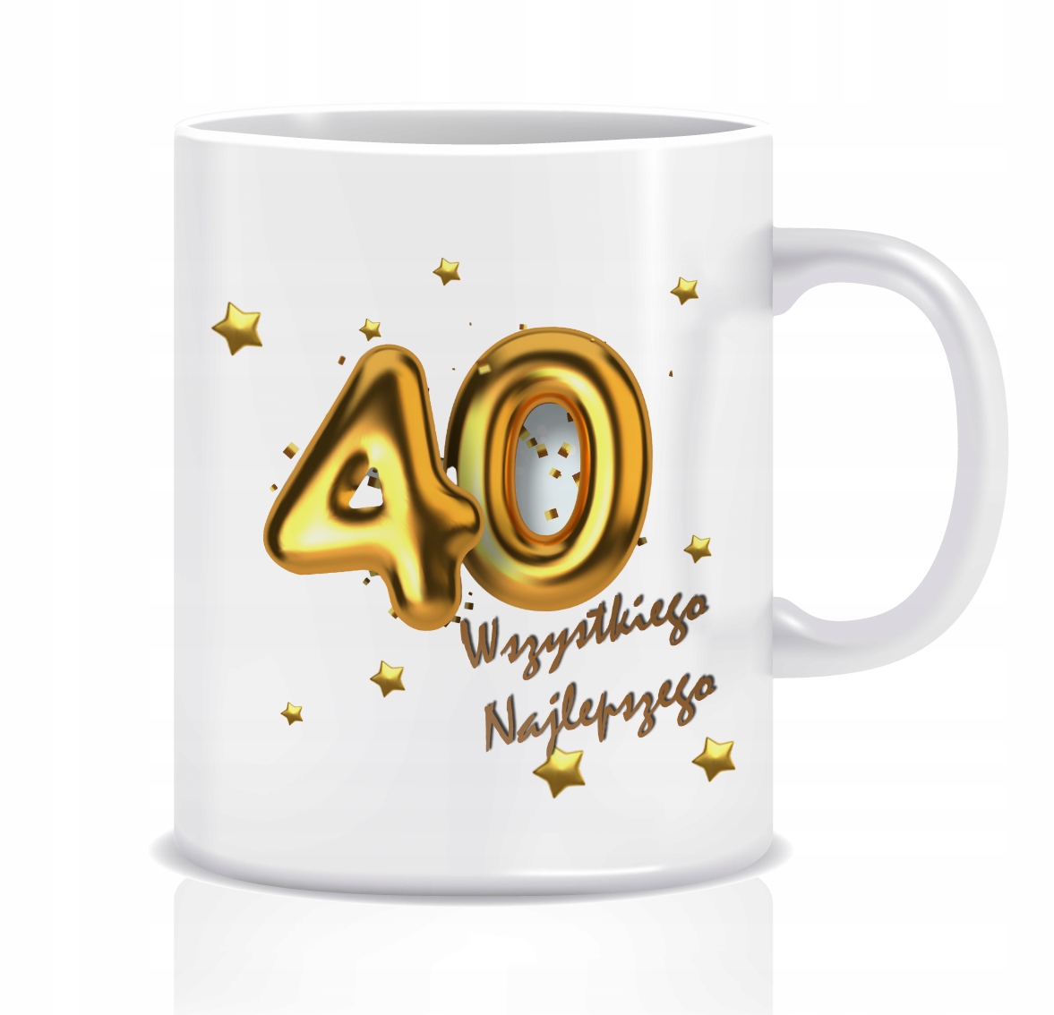 

Kubek z grafiką na 40 urodziny (balonowa 40)