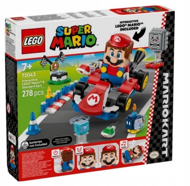 Lego 72043 Mario Mario Karty Interaktivní Figurka Mario A Standard