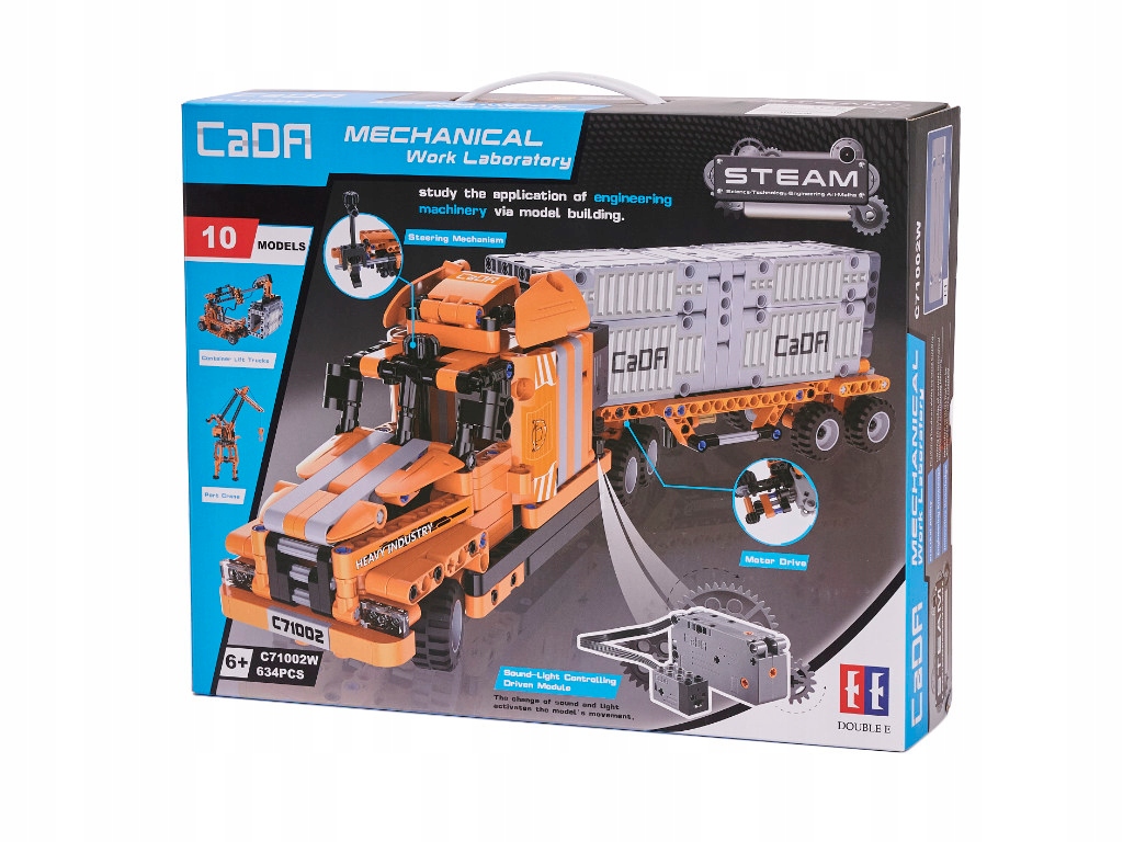 

Ciężarówka Transporter Klocki Cada 10w1 634el.