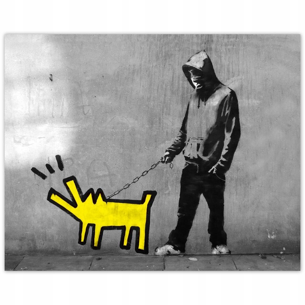 

Plakat 50x40 Banksy piesek