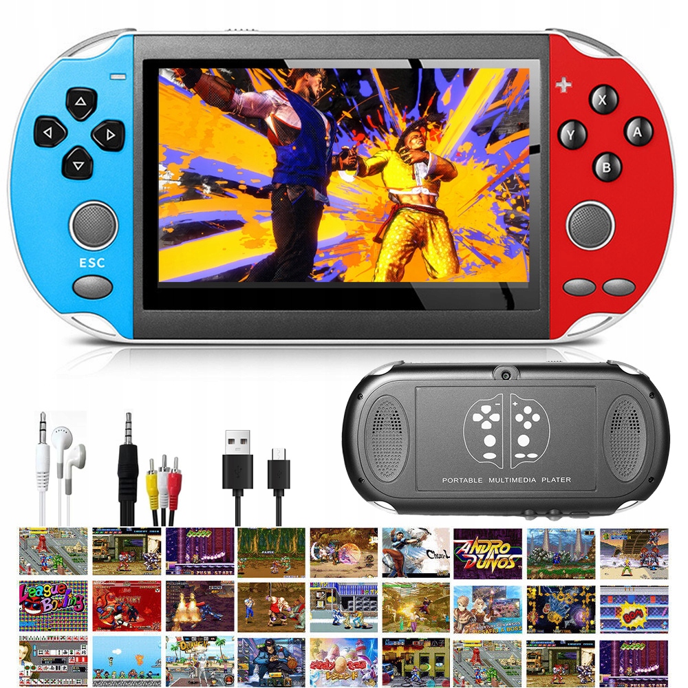 Konsola Do Gier Wbudowane 2700+GIER Uchwyt 16 Gb Podwójne Joysticki