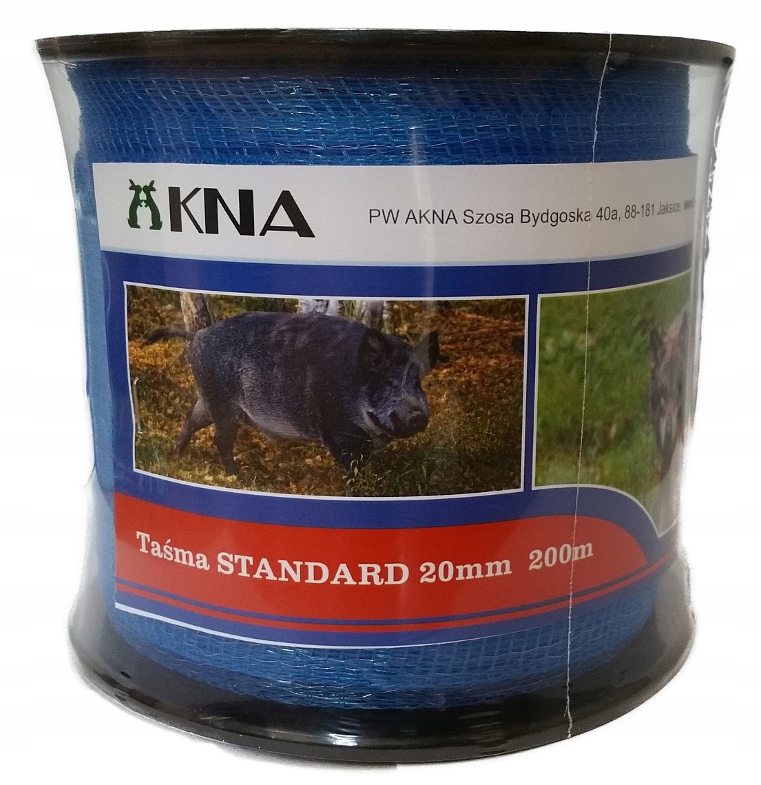 

Taśma Standard 20mm 200mb pastuch dzikie zwierzęta