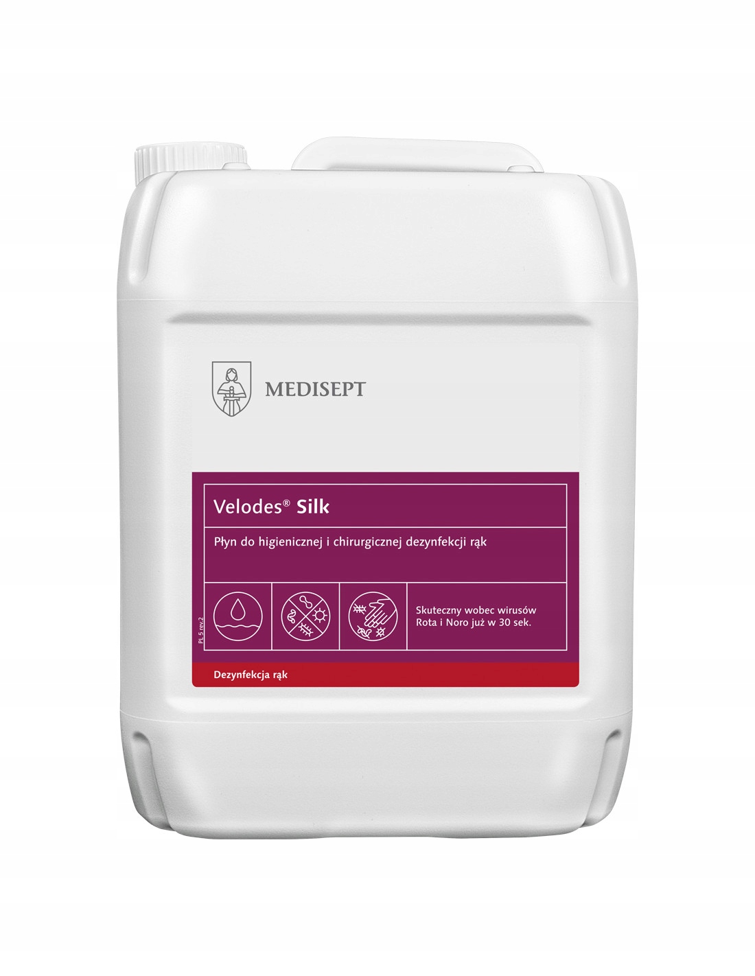 Płyn do dezynfekcji rąk Medisept Velodes Silk 5L