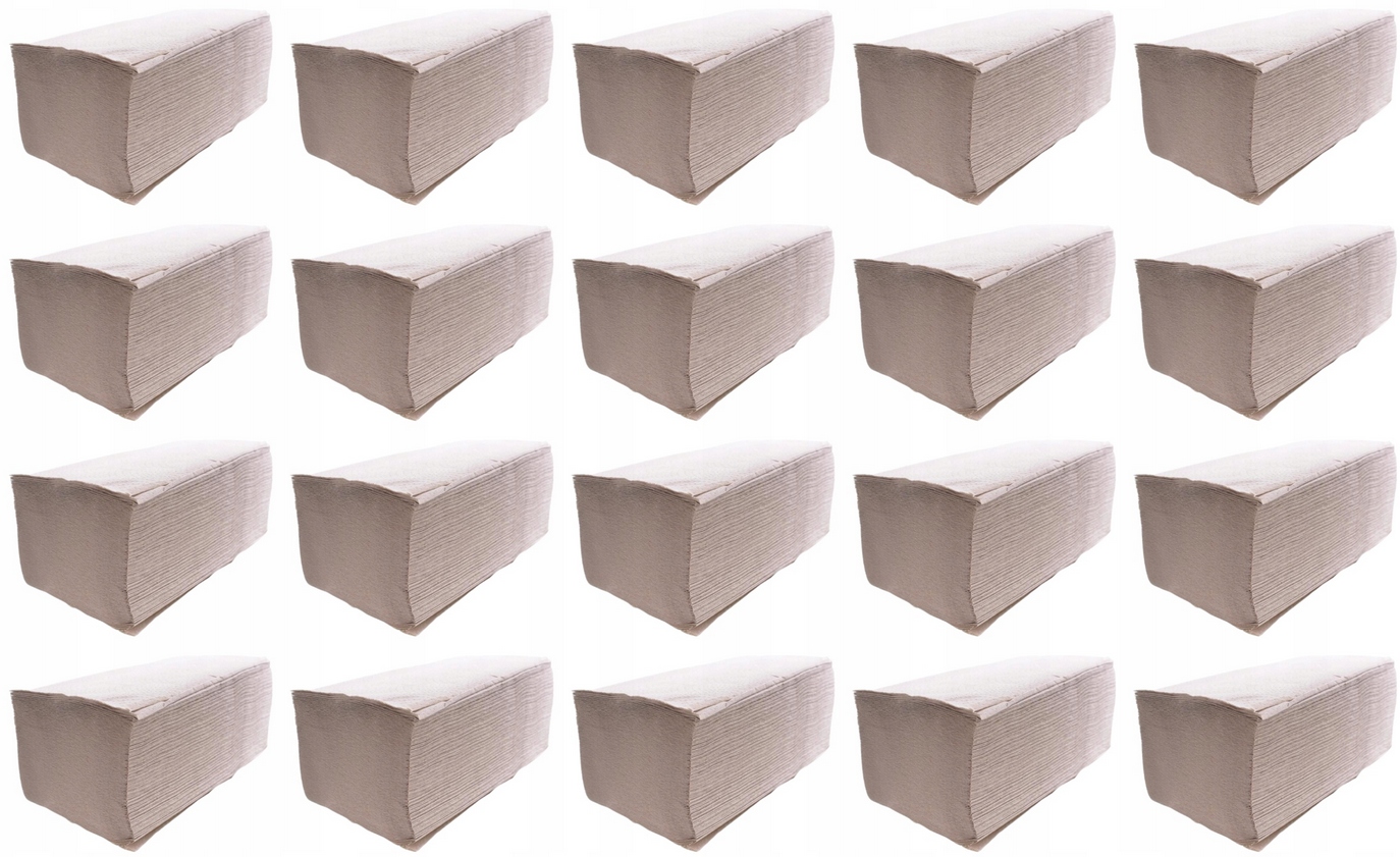 Levně Papírové Skládací Ručníky Zz šedé 4000ks