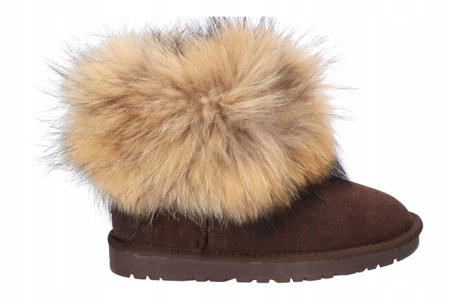 B055 ŚNIEGOWCE EMU BUTY ZIMOWE SKÓRZANE FUTRO C 36 Model B055