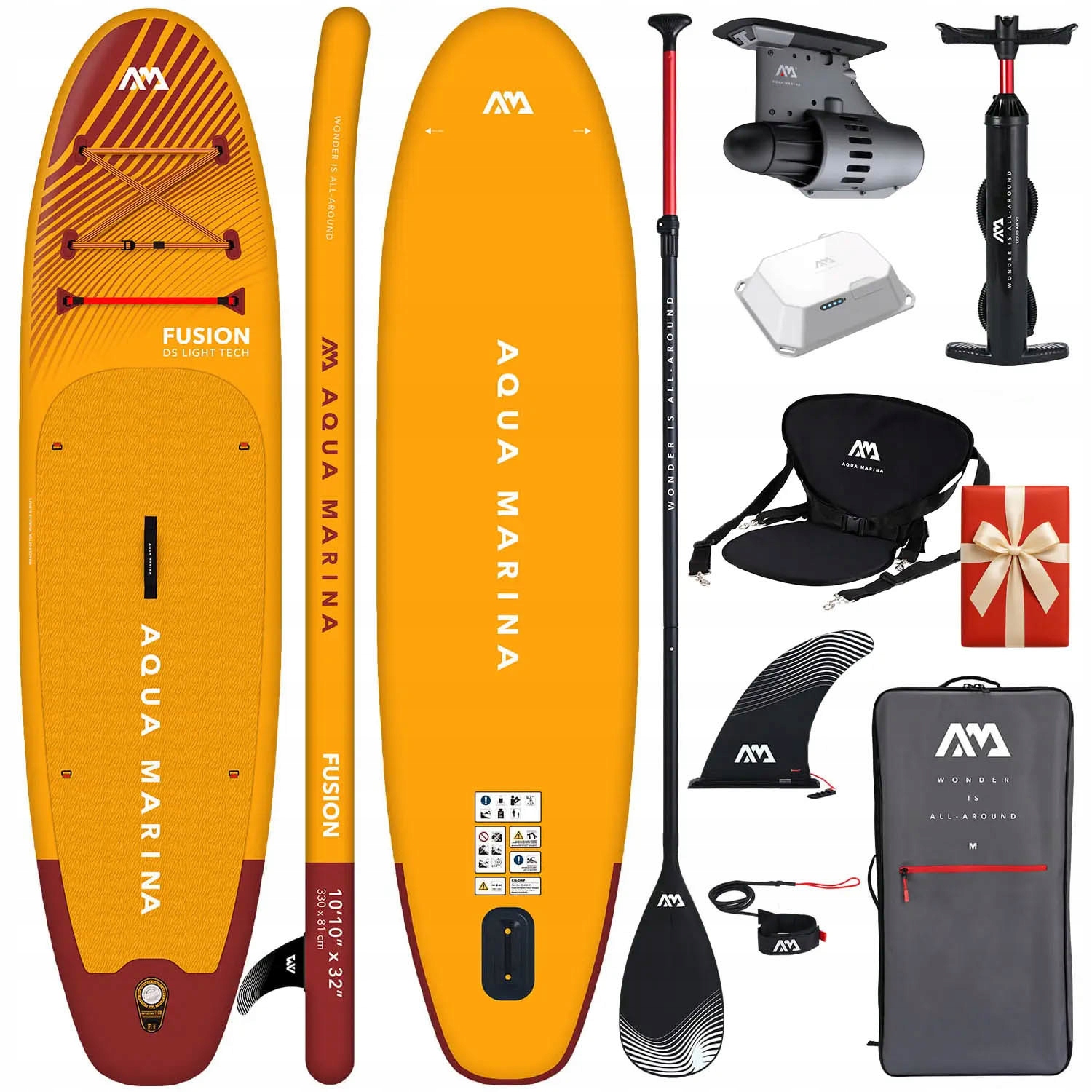Deska Sup Aqua Marina Fusion 330 cm z silnikiem Bluedrive S Siedzisko