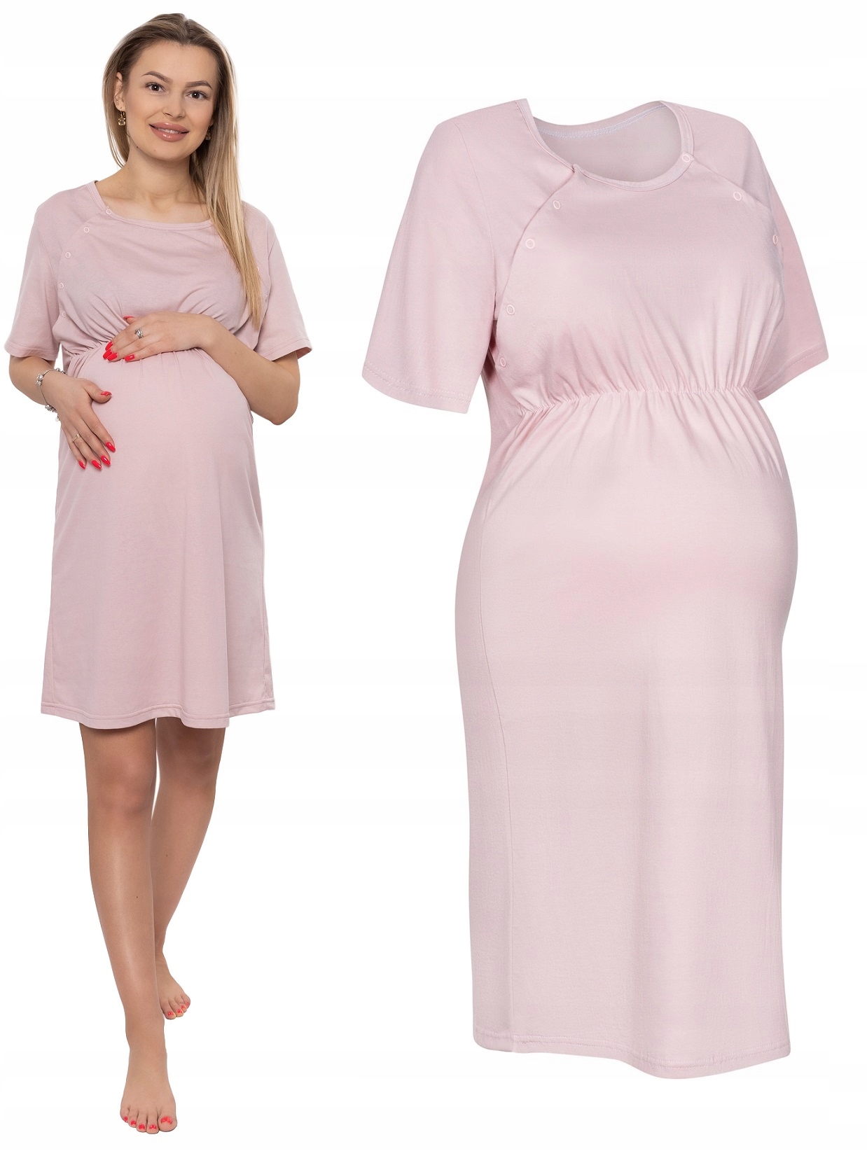 

Koszula Nocna Ciążowa Do Porodu Karmienia A roz.L