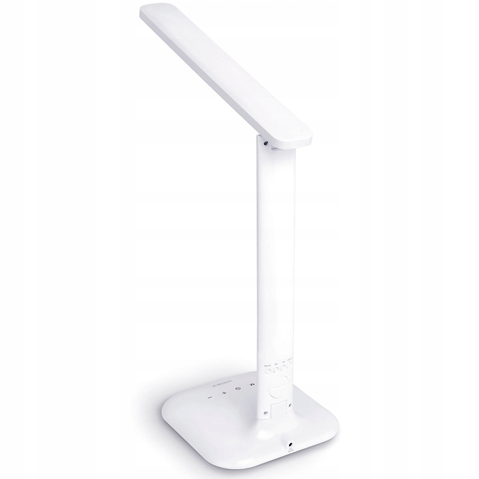 Lampka biurkowa regulacja BUDZIK ZEGAR DATA BIAŁA Zasilanie sieciowe