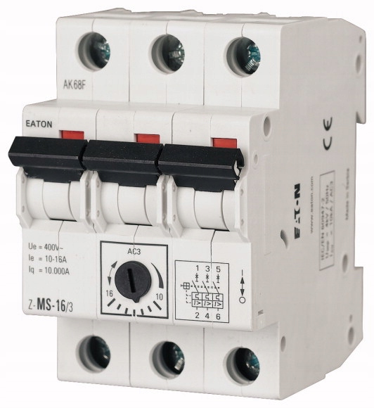 

Z-MS-4,0/3 Wyłącznik silnikowy 3P 1,5kW 2,5-4A