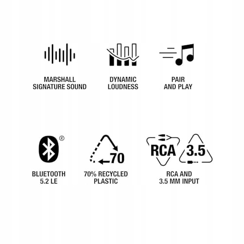 MARSHALL Stanmore III Głośnik Bluetooth Bezprzewodowy Czarny — miniatura 5