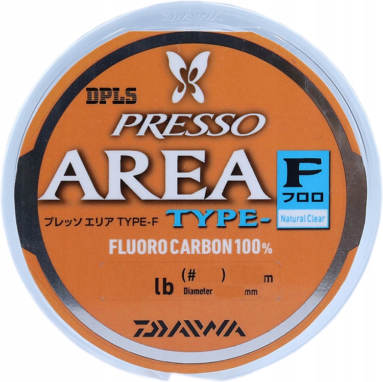 Żyłka fluorocarbonowa Daiwa Presso Area Type F 100m #0.6/0.128mm/2.5lb 100m