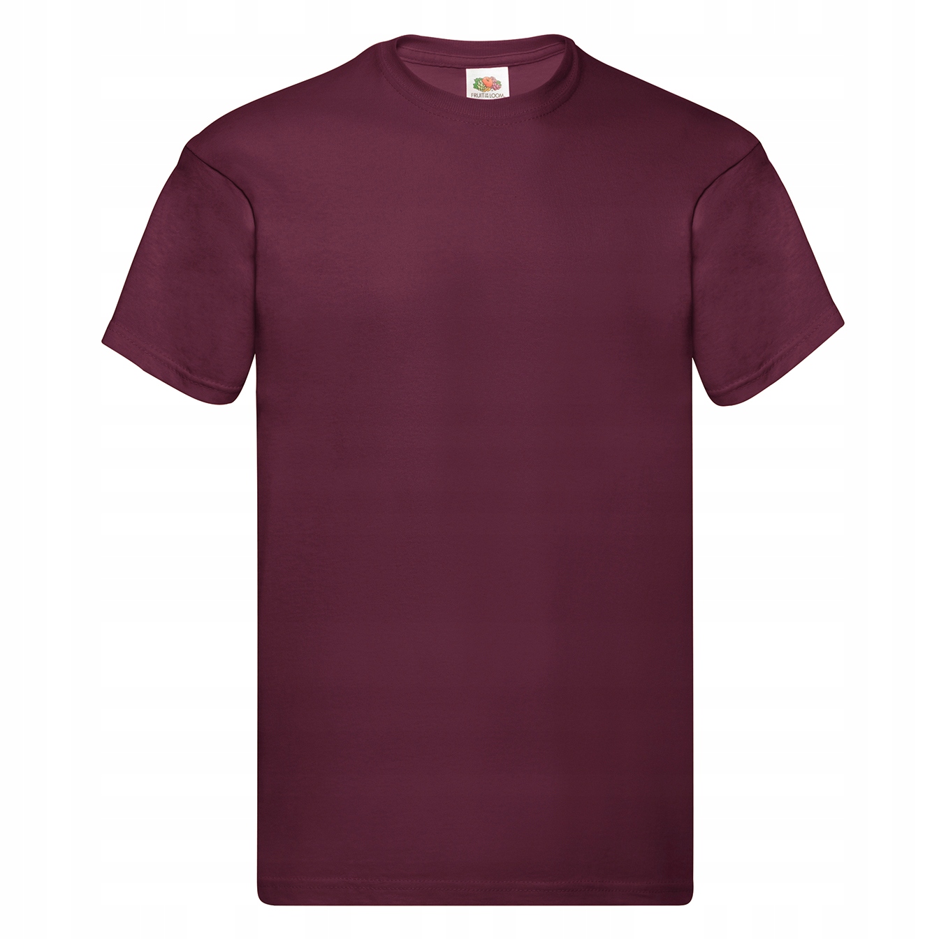 T-SHIRT KOSZULKA FRUIT OF THE LOOM burgundy M
