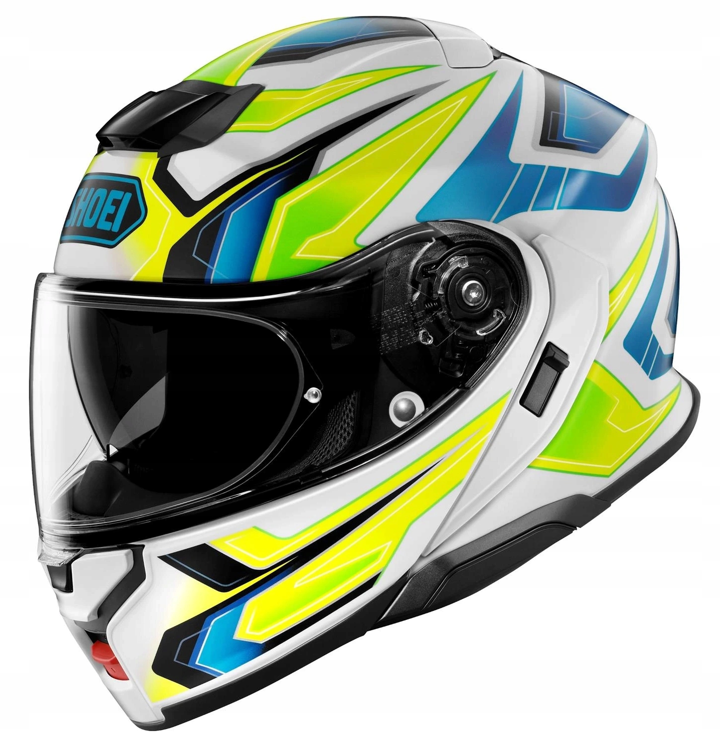 Shoei Neotec 3 Anthem TC-3 Motocyklová Prilba Čeľusťová Biela Fluo