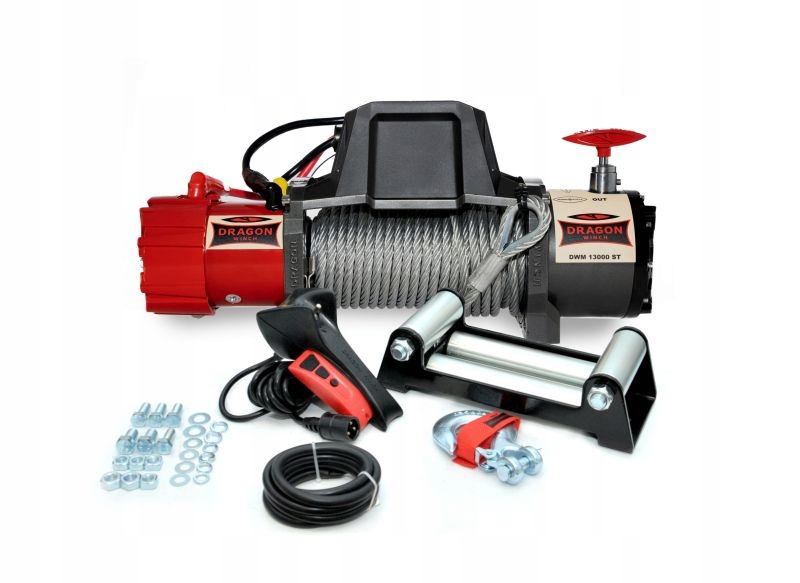 Wyciągarka Dragon Maverick Dwm 13000 Hd St 12v 20m lina stal