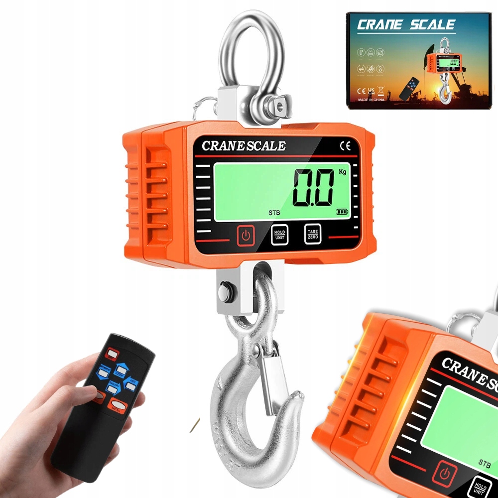 Jeřábová Háková Váha 2000 Kg, 2 T, Elektronická Zemědělská Závěsná Váha