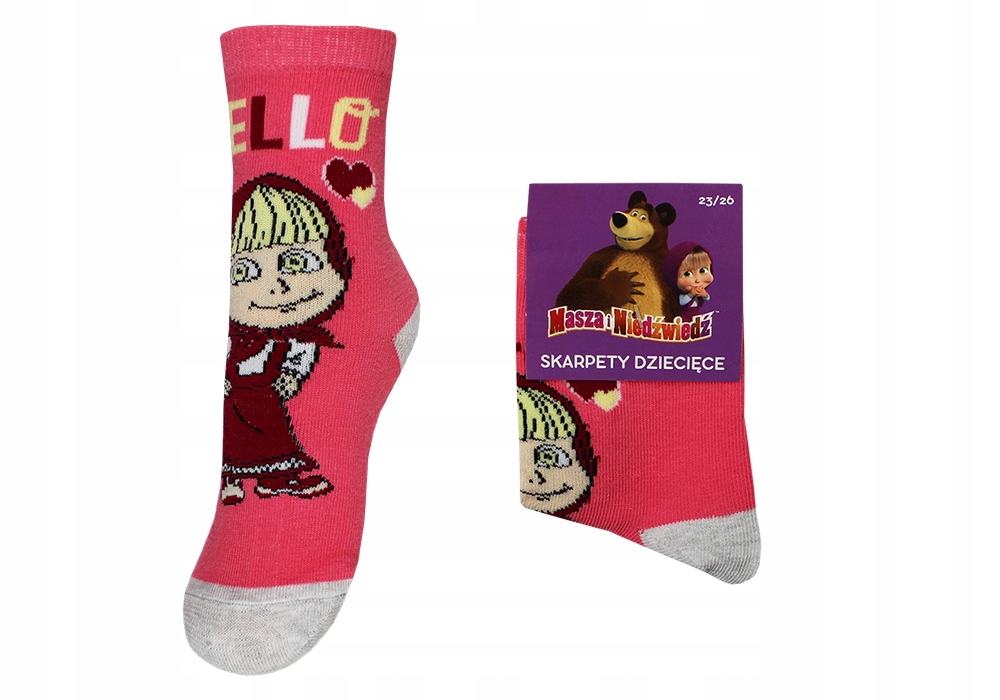 

Masza I Niedźwiedź Skarpetki Dziewczęce 1PAK 31/34