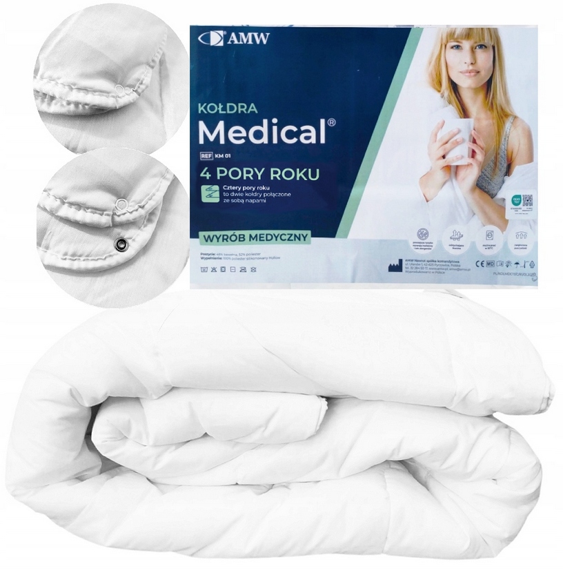 Prikrývka 160 x 200 antialergická, 4 ročné obdobia, celoročná, dvojitá